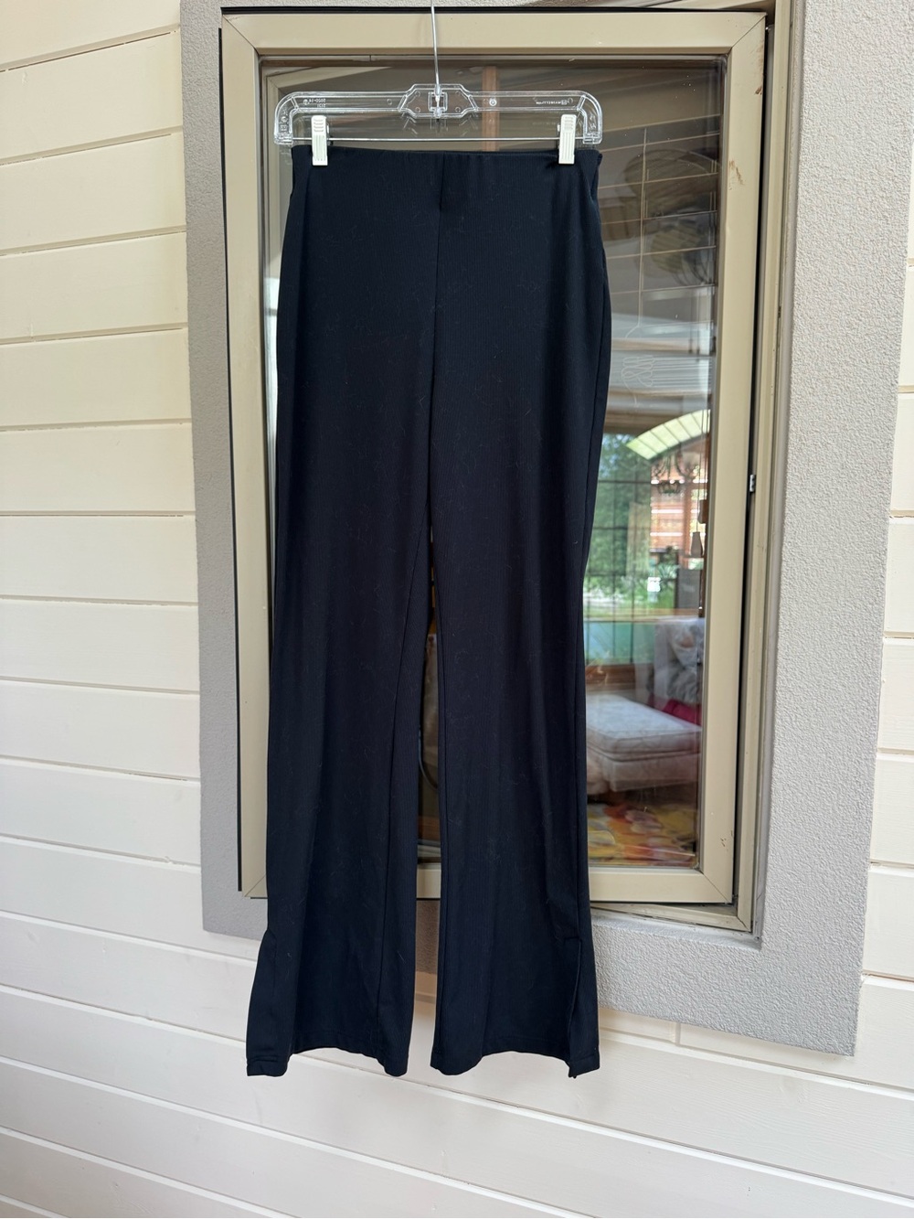 Thread & Supply Black Flared Wide-Leg Women's Pants